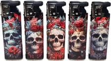 5 X PROF SKULLS & ROSES Design