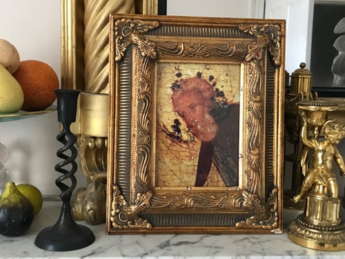 Vintage russian christian icon - vintage,