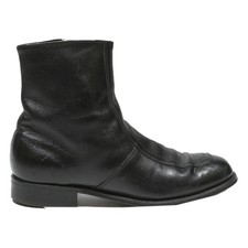 UFCW Mens Leather Ankle Boots Black UK 8.5 Classic Stylish Footwear