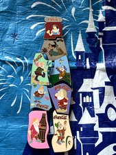 Rare Pin Trading Disney Snow White Dwarf Coca-Cola Bottle 8 Piece LE 300 Pin Set