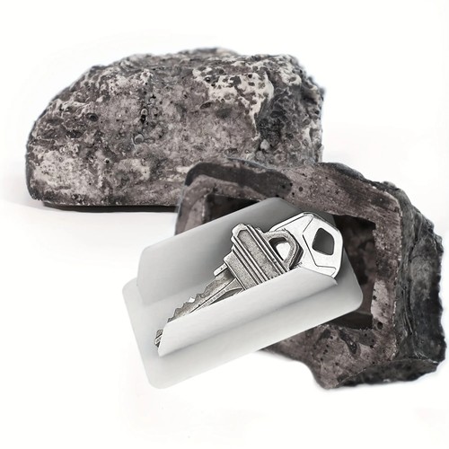 Outdoor spare key holder - outdoor, rock