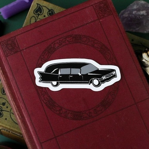 Hearse vinyl sticker funeral - vinyl,