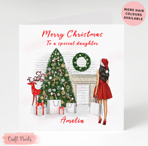 Personalised christmas card - personalised,