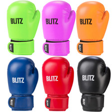 Blitz Sports Omega Kids Boxing Gloves Muay Thai Mens Sparring Fight 