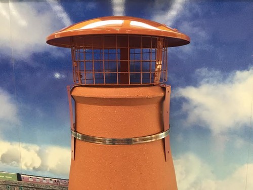 Display chimney pot - pot, bird