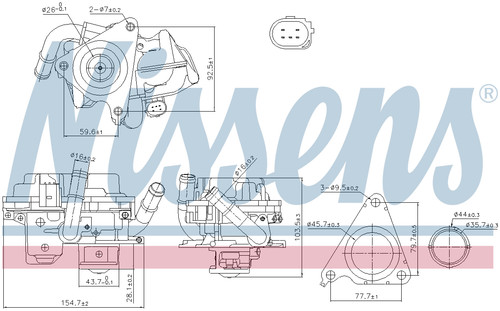 Nissens egr valve 98379 for - 98379,