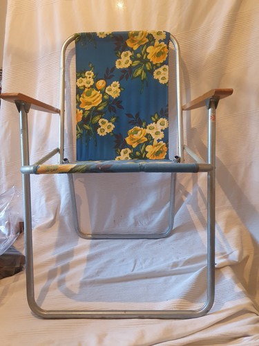 Vintage deck chairs floral - vintage,