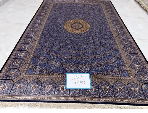 Pure silk rug 6x9ft - silk, on