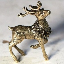Solid Brass Deer Ornament