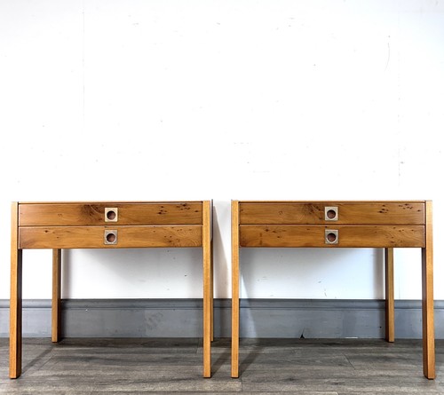 Scarce pair mid century yew - scarce,