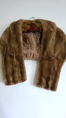 Vintage real mink fur stole - real,