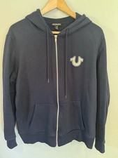 True Religion Navy Zip Hoodie