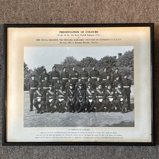 Framed Photo Royal Norfolk Reg’t July 1962 C. Company Britannia Barracks Norwich