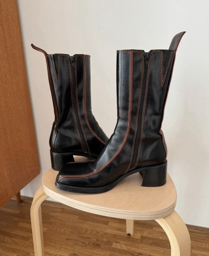 Miista mariela black leather - miista,