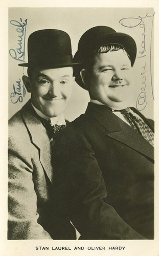 Laurel hardy signed - hardy,