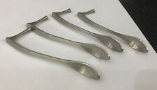 Vintage 4 Stainless Steel Hanging Hook 10.5cm Mustard Salt Jam Spoons - Cutlery