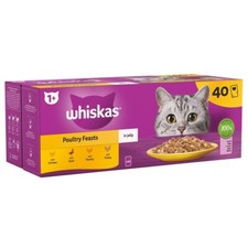 40 x 85g Whiskas 1+ Poultry