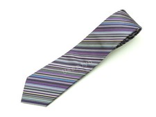 Paul Smith Purple Signature Multi Stripe Classic Silk Tie RRP: £110