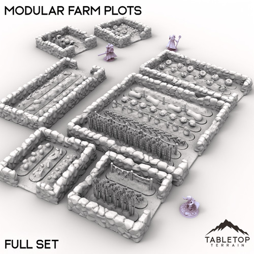 Modular farm plots fantasy - farm,