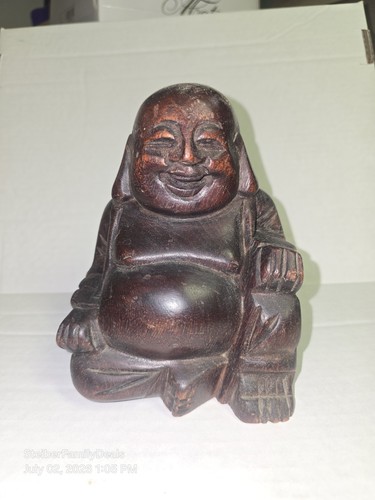 Wooden hand carved happy - hand,