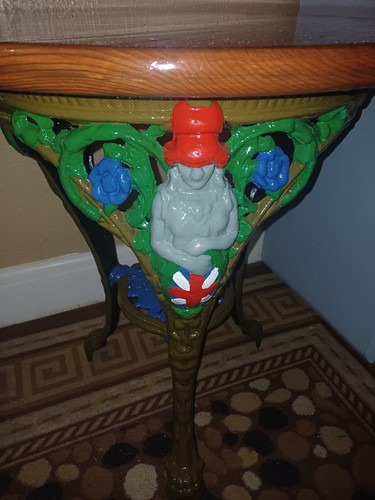 Cast iron table - cast,