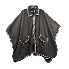 Le Moda Fleece Poncho Cape