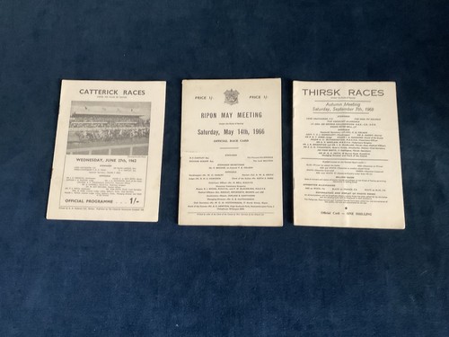 Three 1960s racecards - 1960s, from