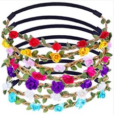 Boho rose flower headband - boho,