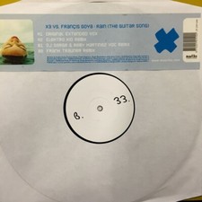 X3 vs. Francis Goya - Rain (The Guitar Song) (12", Promo, W/Lbl)
