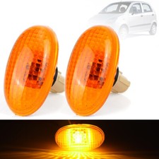 2X Side Indicators Lights For Chevrolet Aveo T200 Spark M300 Daewoo Matiz Kalos