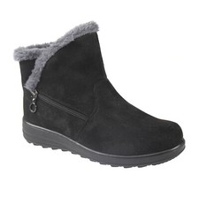 LADIES ZIP BOOTS ANKLE WARM
