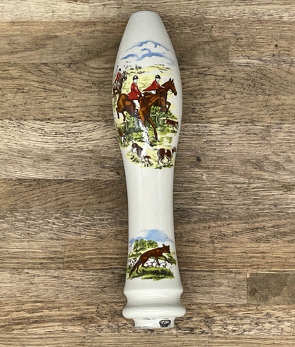 Hunting scene ceramic - ceramic, tap