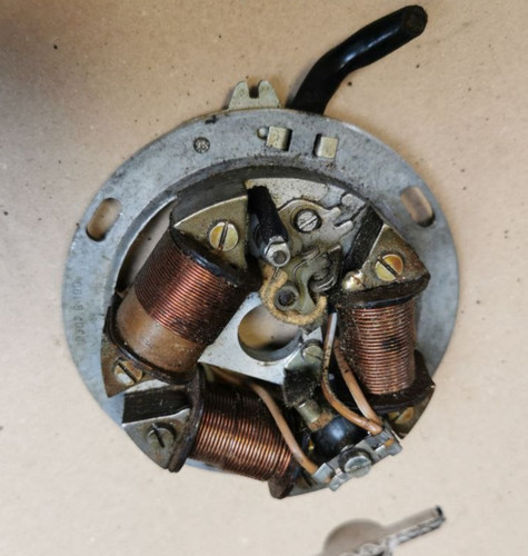 Ignition base plate - plate, moped
