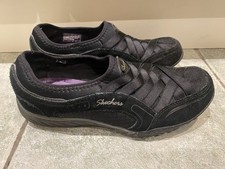 Skechers Relaxed Fit Memory  Ladies Shoes Black Slip On 4 EUR 37