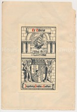 146921: Graf Luckner, EXLIBRIS von Gräfin Ingeborg von Luckner
