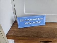 Wadworth's Keg Mild Perspex Plastic Brewery Wiltshire Pub Beer Sign Bar Display