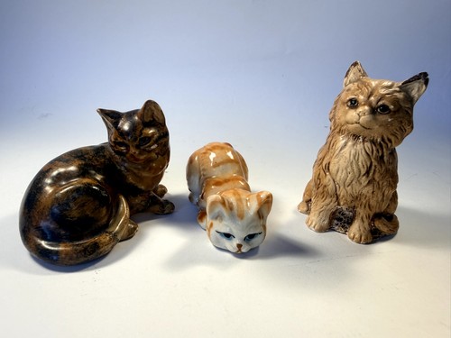 Vintage ceramic cat - vintage,