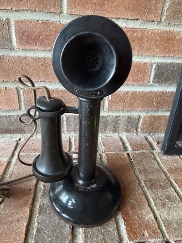 Vtg candlestick phone desk - vtg,