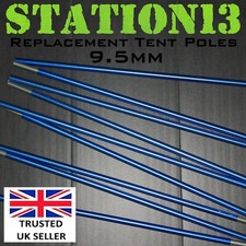 7001-T6 Aluminium Alloy Tent Poles + Fittings - 9.5mm - Replacement Tent Poles