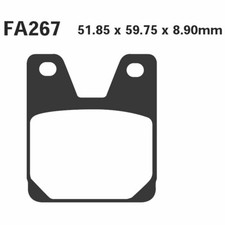 Pair Brake Pads EBC HH FA267HH