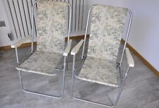 2 x Vintage Deck Chair Metal
