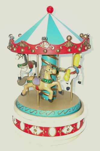 Vintage 1980 enesco carousel - vintage,