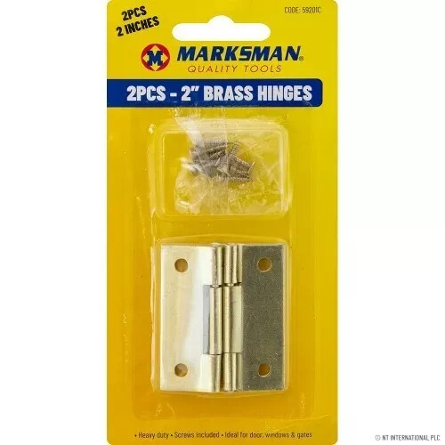 Brass door hinges 2 - x, inch