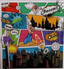 Standing Prop – Comic Backdrop