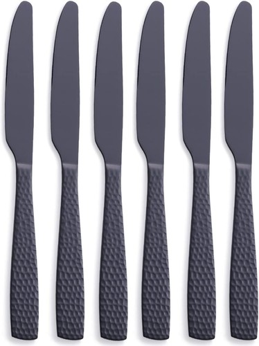 Matte black dinner - black, knife