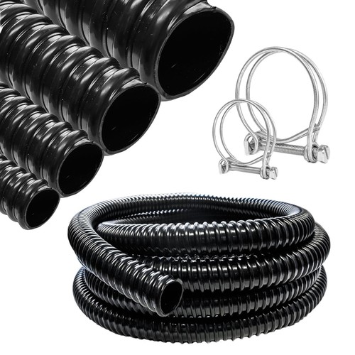 Corrugated flexible black pond - flexible,