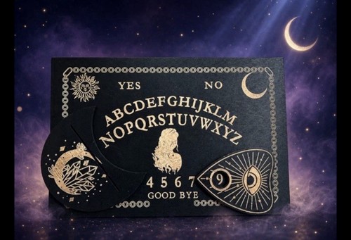 Wooden ouija spirit board with - ouija,