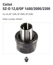 Festool Collet SZ-D  12,0/OF 1400/2000/2200 494462 