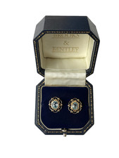 Aquamarine earrings 9ct - earrings,