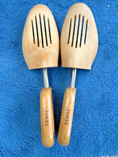 Jones Bootmaker Shoe Tree Wooden Shoe Shaper Spring Loaded Size Large UK 8-11